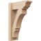 Ekena Millwork 6-in W x 14-in D x 22-in H Balboa Trad Rough Cedar Woodgrain TimberThane Outlooker, Primed Tan OUTUR060X14X22BOA04RCPR - alternate 1